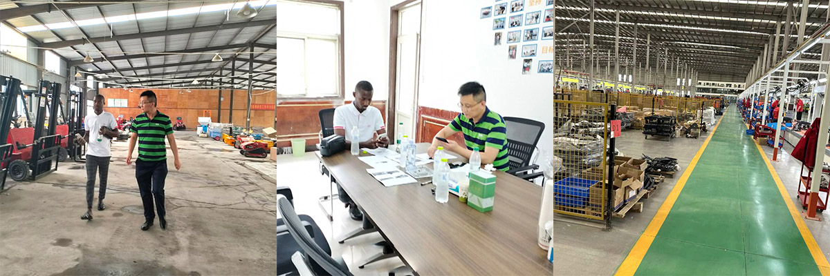 Pelanggan dari Pantai Gading mengunjungi Keruide untuk memeriksa penyapu dan mencapai niat kerja sama di tempat